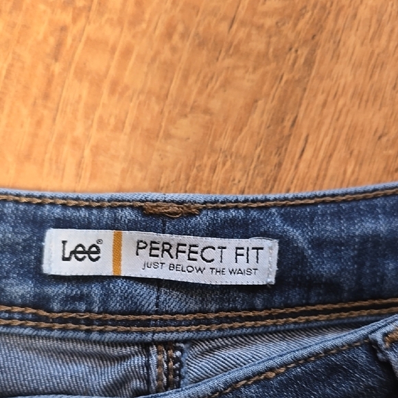 Lee Blue Flare Wide Leg Denim Jeans - Picture 2 of 3